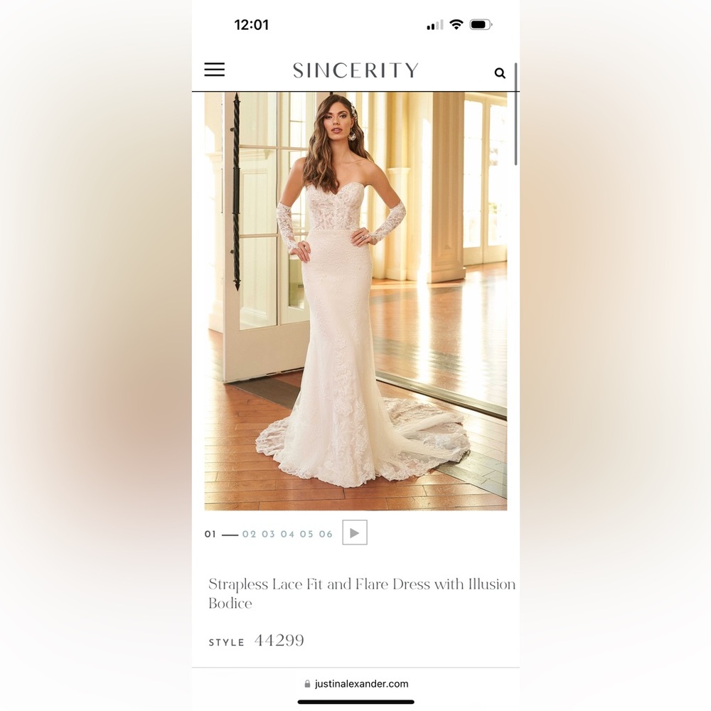 Sincerity Bridal dress (style no. 44299)